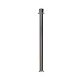 Montour Line Stanchion Post and Rope Fixed Base Sat.Steel Post Crown Top CXF-SS-CN